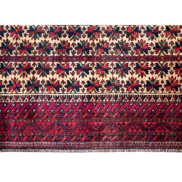 Vintage Persian Baluch Rug For Sale - Image 9 of 15