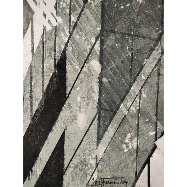 Contemporary Luis Fernandez, City Scene, 2010, Mixed Media on Paper For Sale - Image 3 of 5