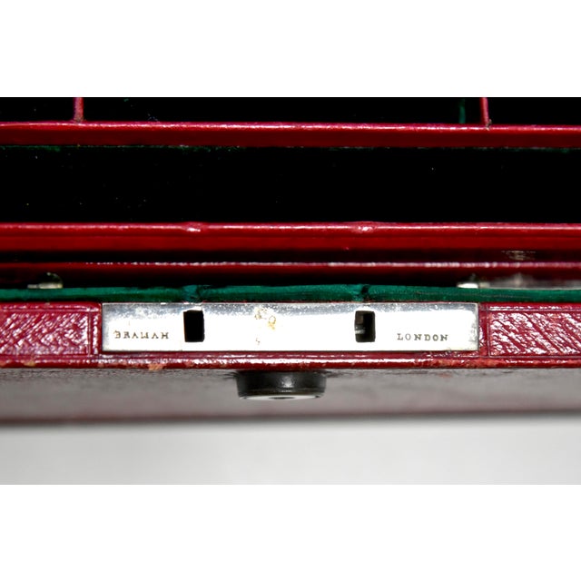 Late 19th Century Antique English Leather Jewelry Chest For Sale - Image 10 of 11