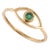 Dainty Emerald Evil Eye Stacking Ring Size 7 (All Sizes Available) For Sale