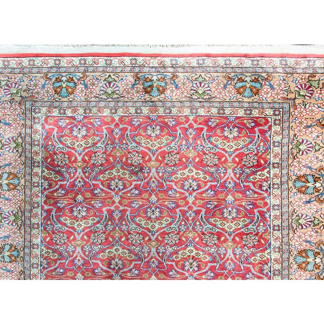 Mid 20th Century Turkish Anatolian Silk Rug For Sale - Image 10 of 14