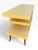 Vintage Mid-Century Modern Three-Tier Tangerine Console Table With Walnut and Gold Accents For Sale - Image 9 of 10