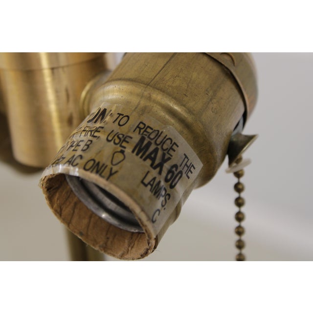 Brass 1990s Visual Comfort Brass Base Candlestick Lamps - a Pair For Sale - Image 8 of 12