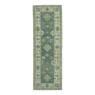 Turkish Oushak Rug 2'10" x 8'4" #19132 For Sale