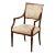 18th C Style Dennis & Leen Directoire Fauteuil Desk Arm Chair For Sale