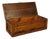 Antique Large Primitive Farmhouse Pine Storage Tool Chest For Sale