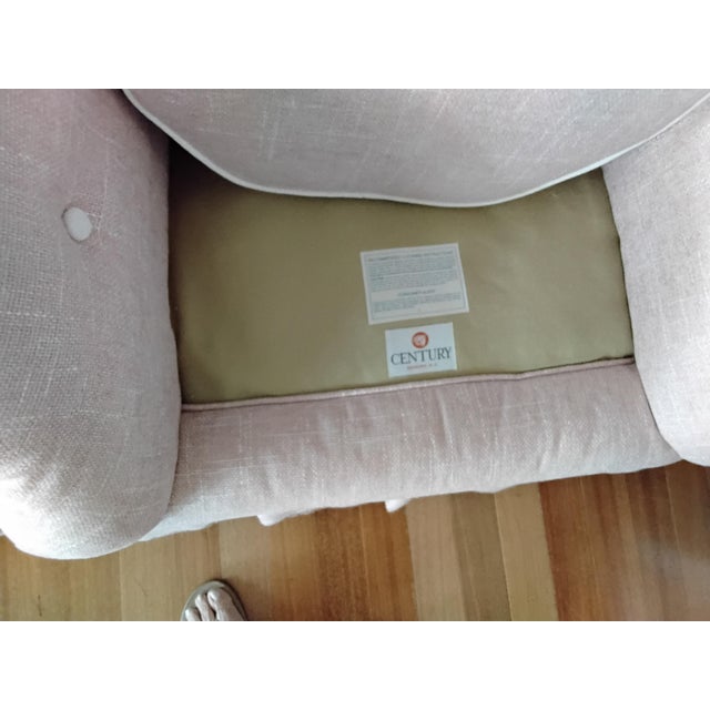 Textile 1980s Century English Swivel Club Chairs For Sale - Image 7 of 8