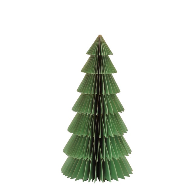 Rustic Layered Paper Tree Décor (Set of 2) For Sale - Image 3 of 3