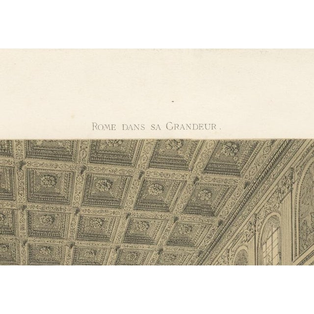 Mid 19th Century After Bayot, Basilica of Santa Maria Maggiore Interior, Lithograph, 1869 For Sale - Image 5 of 13