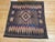 Persian Antique Persian Qashqai Tribal Sofreh Kilim Rug, Handwoven Wool, Geometric Pattern, Brown, 4x4 For Sale - Image 3 of 13