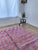 Moroccan Pink Grey Purple Diamond Handwoven Wool Moroccan Rug For Sale - Image 3 of 13