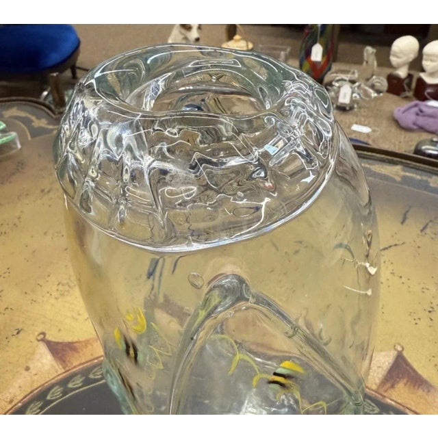 1982 Ralph Harvey Abstract Art Glass Vase Limited Edition For Sale - Image 4 of 7