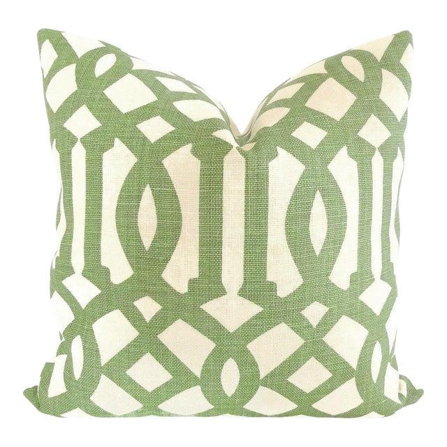 Green Trelliage Imperial Trellis Decorative Pillow Cover 20x20 Chairish