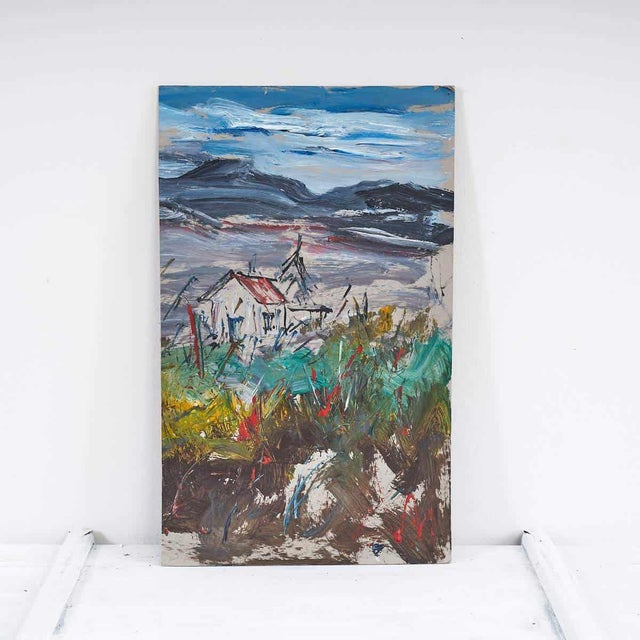 Giovanni Lovetti, Landscape Painting, 2000s, Wood For Sale - Image 4 of 4