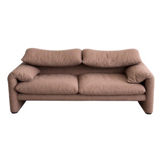 Vintage Two-Seater Sofa by Vico Magistretti for Cassina, 1970s For Sale