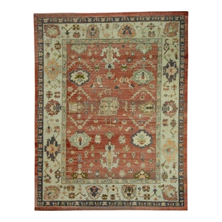 Turkish Oushak Old Wool Rug 9'3" x 11'11" #30136 For Sale