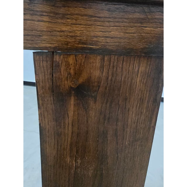 French Antique Full Size Bedframe, Barley Twist With Original Iron Castors and Rails For Sale - Image 15 of 18