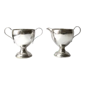 Sterling Silver Creamer and Sugar Set
