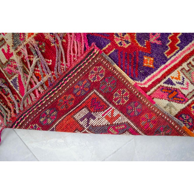 Heterodox Kurdish Runner Herki Rug. Hand-Knotted Colorful Tribal Long Runner - 3′1″× 15′6″ For Sale - Image 16 of 18