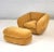 Jay Spectre Lounge Chair and Ottoman, 1990. Reupholstered in yellow mohair. We have the pairs in a separate listing....