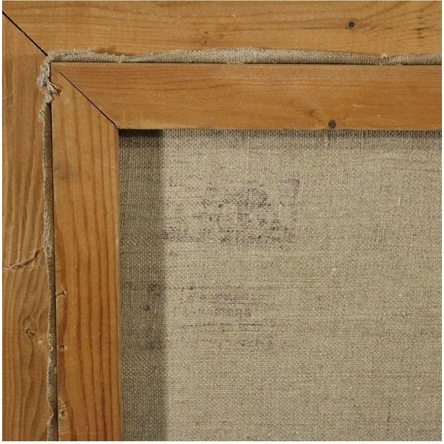 Vintage Russian Oil Landscape Painting Surrealism For Sale In New York - Image 6 of 7