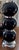 Mid 20th Century Mid Century Modern George Kovacs Black Ceramic and Chrome Stacked Ball Table Lamp For Sale In New York - Image 6 of 7