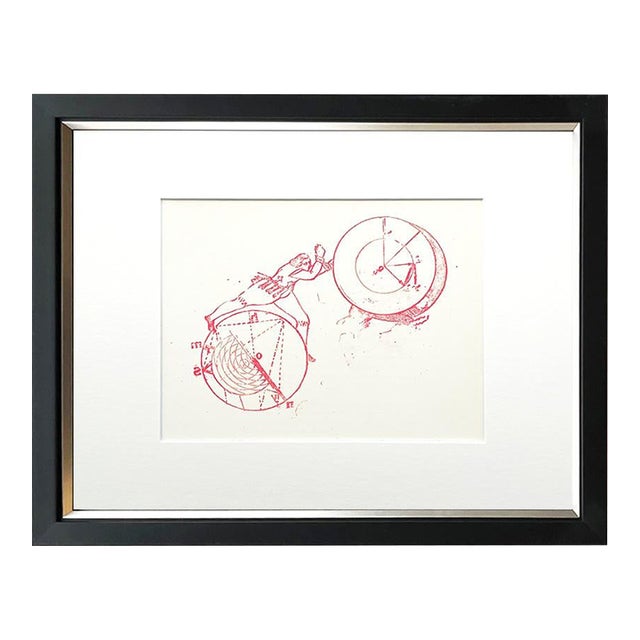 Max Ernst Original Lithograph Addressed to Teachers 1970 Framed For Sale