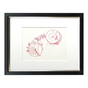 Max Ernst Original Lithograph Addressed to Teachers 1970 Framed