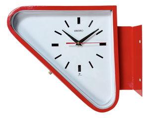 Vintage Red Ships Double-Sided Wall Clock from SEIKO, 1970s