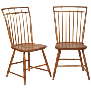 Windsor Chairs With Pinned Backs - A Pair For Sale