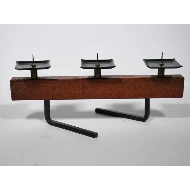 Scandinavian Candlestick in Teak, 1960 For Sale - Image 6 of 6