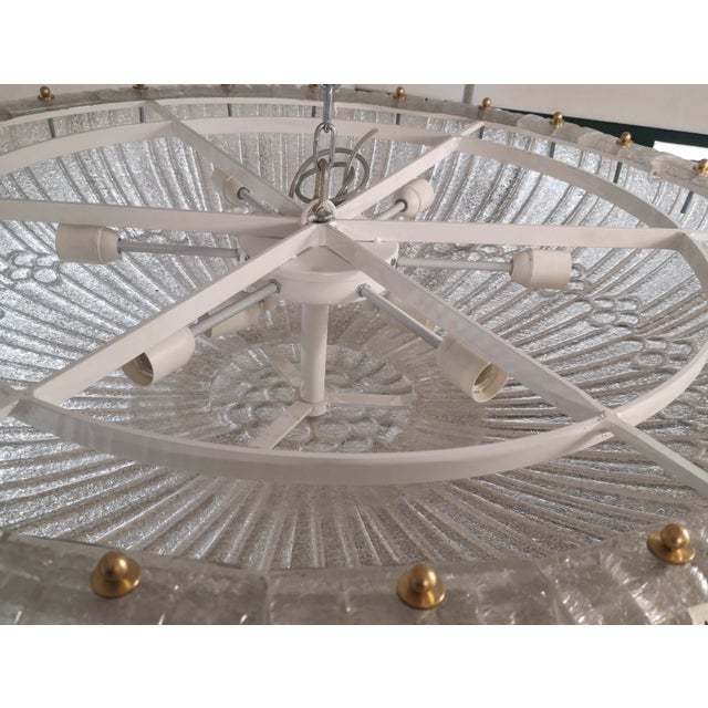 Italian White Murano Glass Pendant, 2000 For Sale - Image 10 of 11