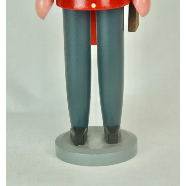 Red German Nutcracker with Red Jacket, 1960s For Sale - Image 8 of 10