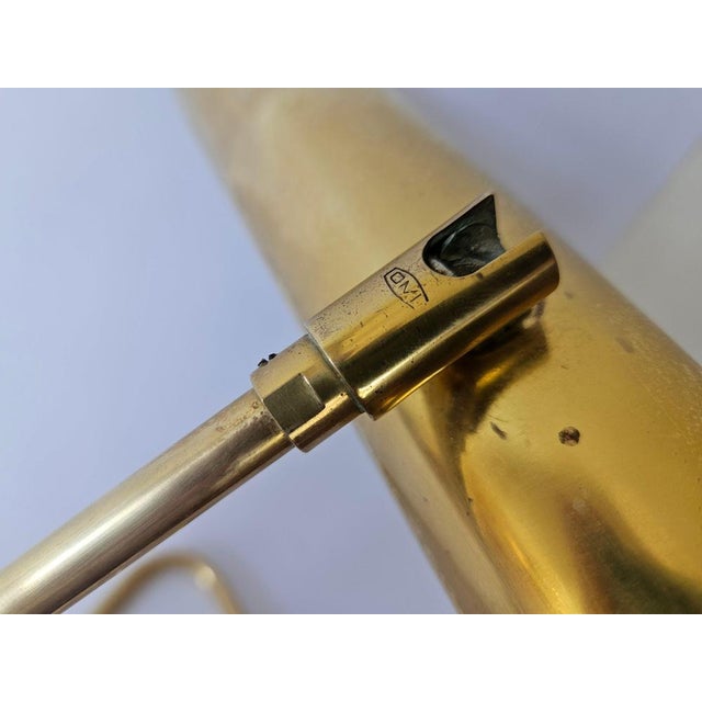Mid-Century Brass Table Lamp from OMI, Germany, 1970s For Sale - Image 16 of 17