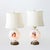 1980s Antique French Josef Ahne Opaline Glass Portrait Pillow Table Lamps - a Pair For Sale - Image 5 of 12
