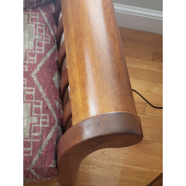 Late 20th Century Hickory Chair Company Dark Brown Wood Accent Chairs With Footstool For Sale In Boston - Image 6 of 15