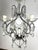 French (4) light rock crystal beaded chandelier with garlands. This chandelier is a classic design with four arms , each...