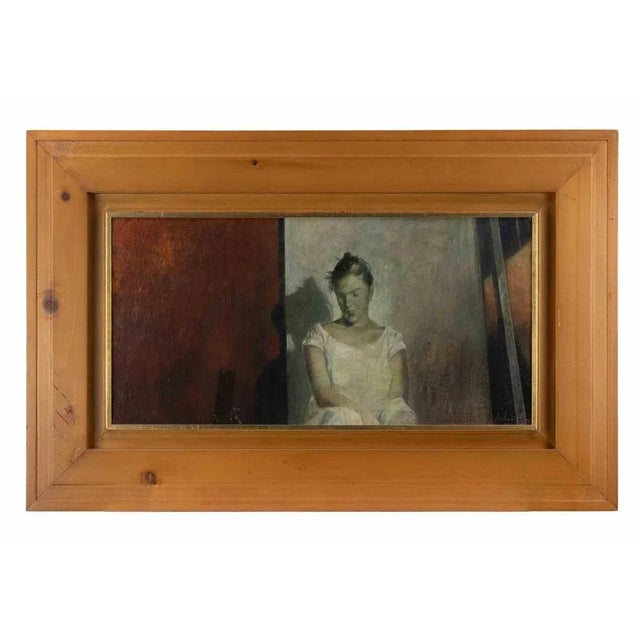 Oil on canvas realized by Giorgio Scalco in 1983. Hand signed and dated. Titled on rear. Includes a wooden frame cm....