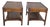 Mahogany Lamp End Tables, Set of 2 For Sale
