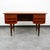 Danish floating fully finished executive desk constructed of beautifully grained teak wood. Three drawers to the left of...