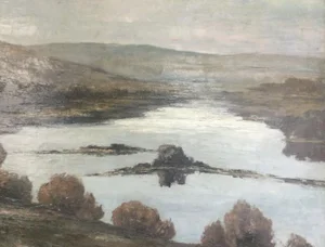 Pierre Elmer, The Loire, 1935, Oil on Canvas