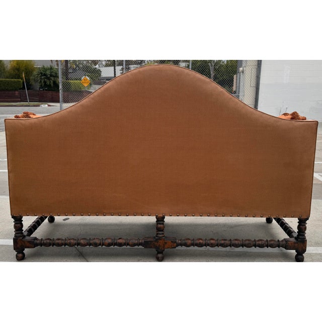 Sienna Charles Pollock for William Switzer Jacobean Sofa Settee For Sale - Image 8 of 8