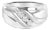 Men's .925 Sterling Silver 1/2 Cttw Diamond Channel Set 3-Stone Band Ring - Ring Size 11 For Sale