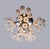 1960s Large Italian Starburst Flush Mount Ceiling Lamp in Bubble Glass & Chrome, 1960s For Sale - Image 5 of 9