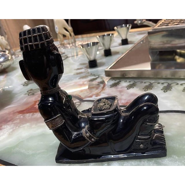 Gemstone 20th Century Chacmool Mexican Sculpture For Sale - Image 7 of 12
