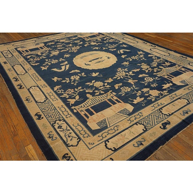 Antique Chinese Peking rug. Size: 9'2" x 11'8".