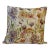 20” Square Pillow With a Purple and Orange Watercolor-Like Floral Print - Made in U K For Sale