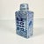 Ceramic Mid-Century Boho Chic Hollywood Regency Chinoiserie Blue & White Square Happiness Ginger Jars For Sale - Image 7 of 9