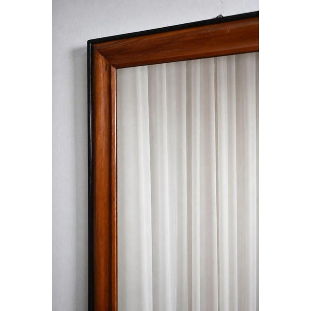 Bicolor Wood and Ebonised Wood Mirrors, Set of 2 For Sale - Image 4 of 5