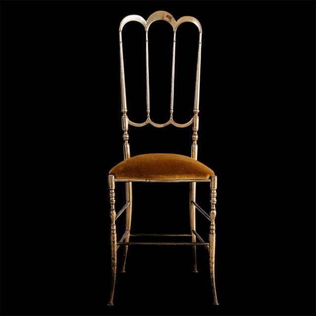 Italian 3-Arch Chiavarina Chair in Brass, 1950s For Sale - Image 12 of 12